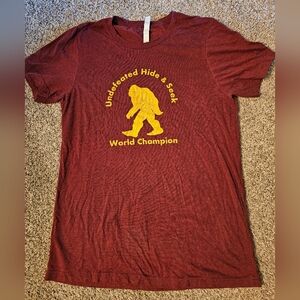 Hide and Seek World Whampion Big Foot T-shirt